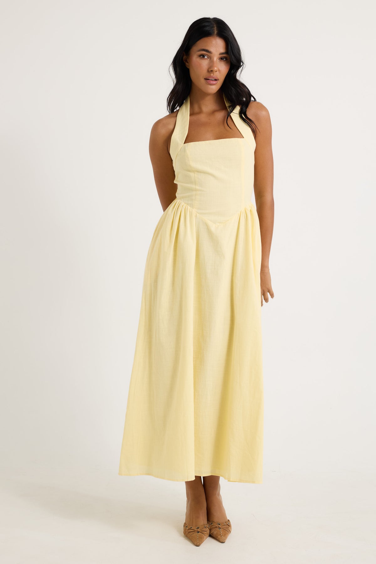 Locklea Midi Dress Lemon