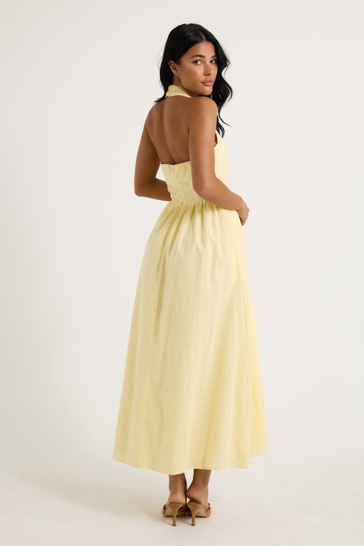 Locklea Midi Dress Lemon