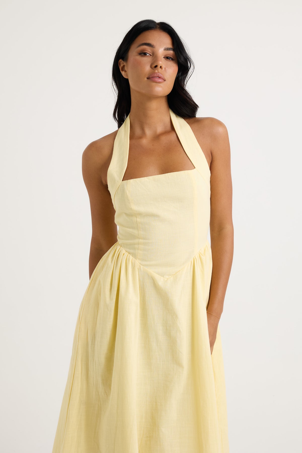 Locklea Midi Dress Lemon