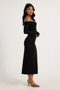 Jasmine Midi Dress Black