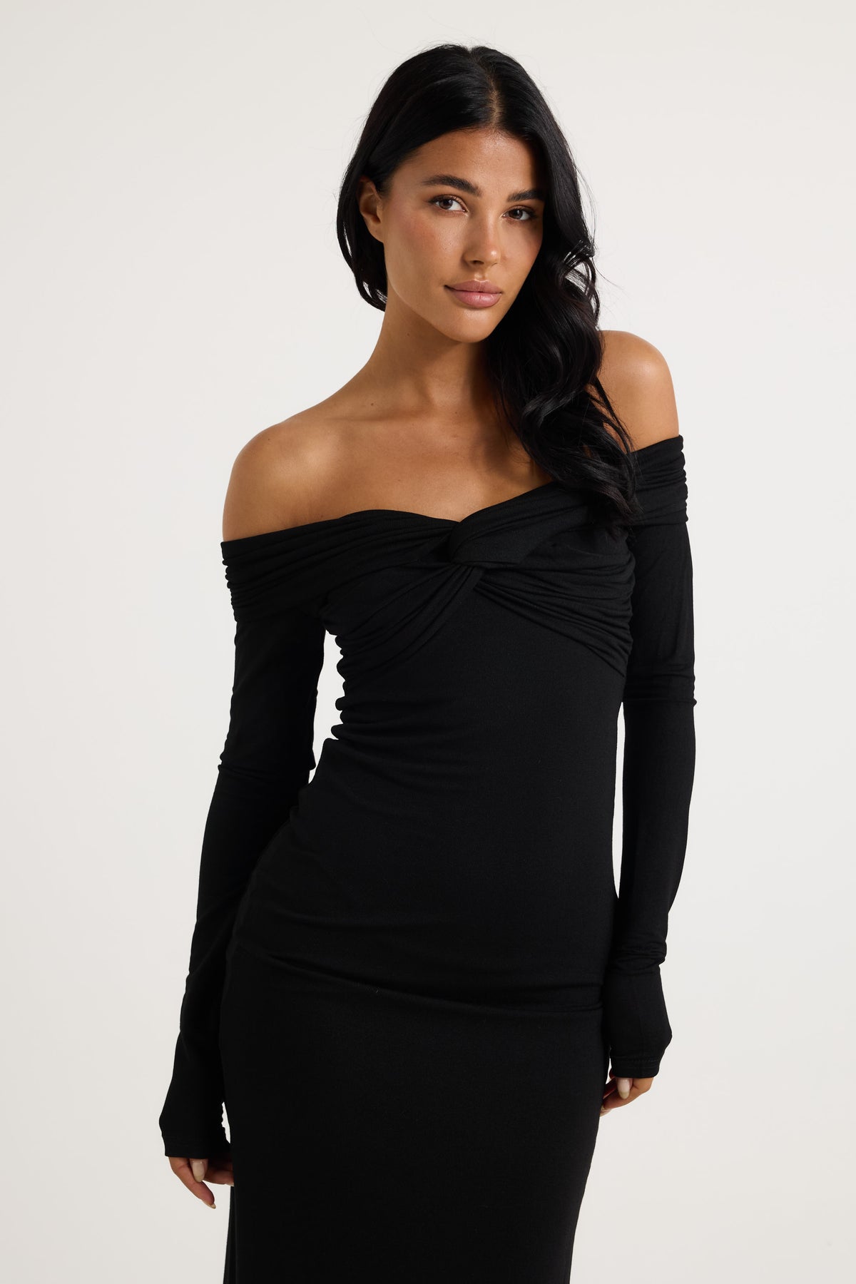 Jasmine Midi Dress Black