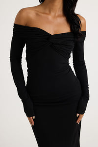 Jasmine Midi Dress Black