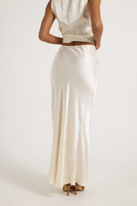 Prim Maxi Skirt Pearl