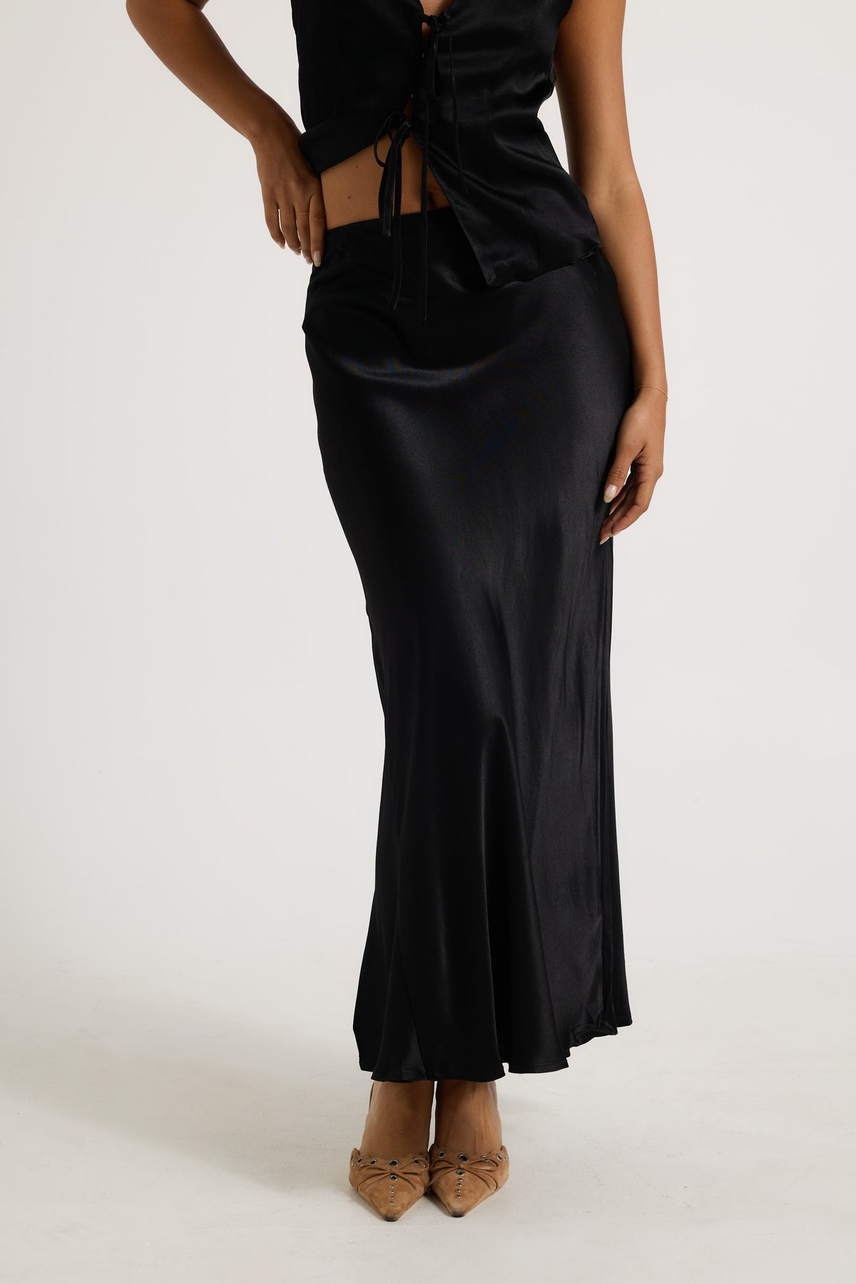 Prim Maxi Skirt Black