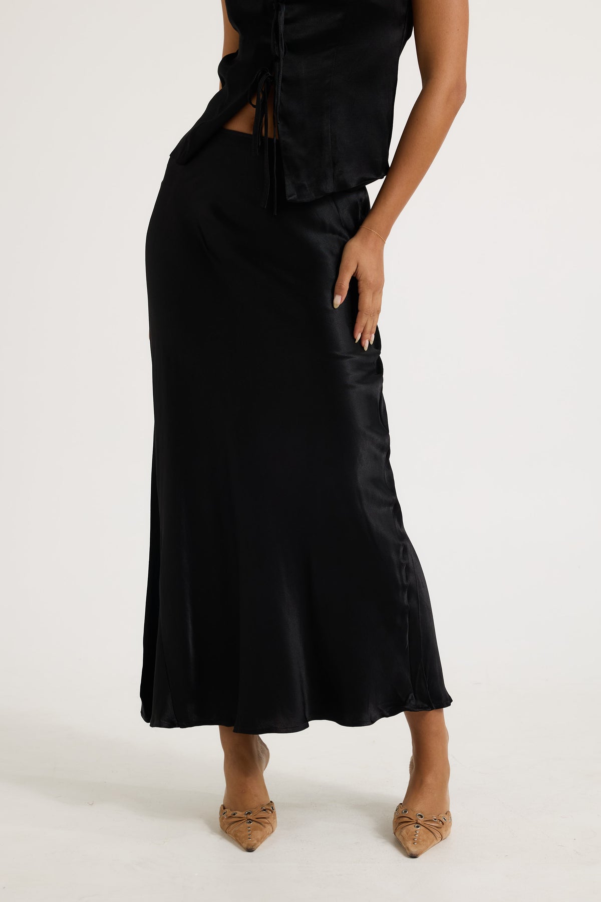 Prim Maxi Skirt Black