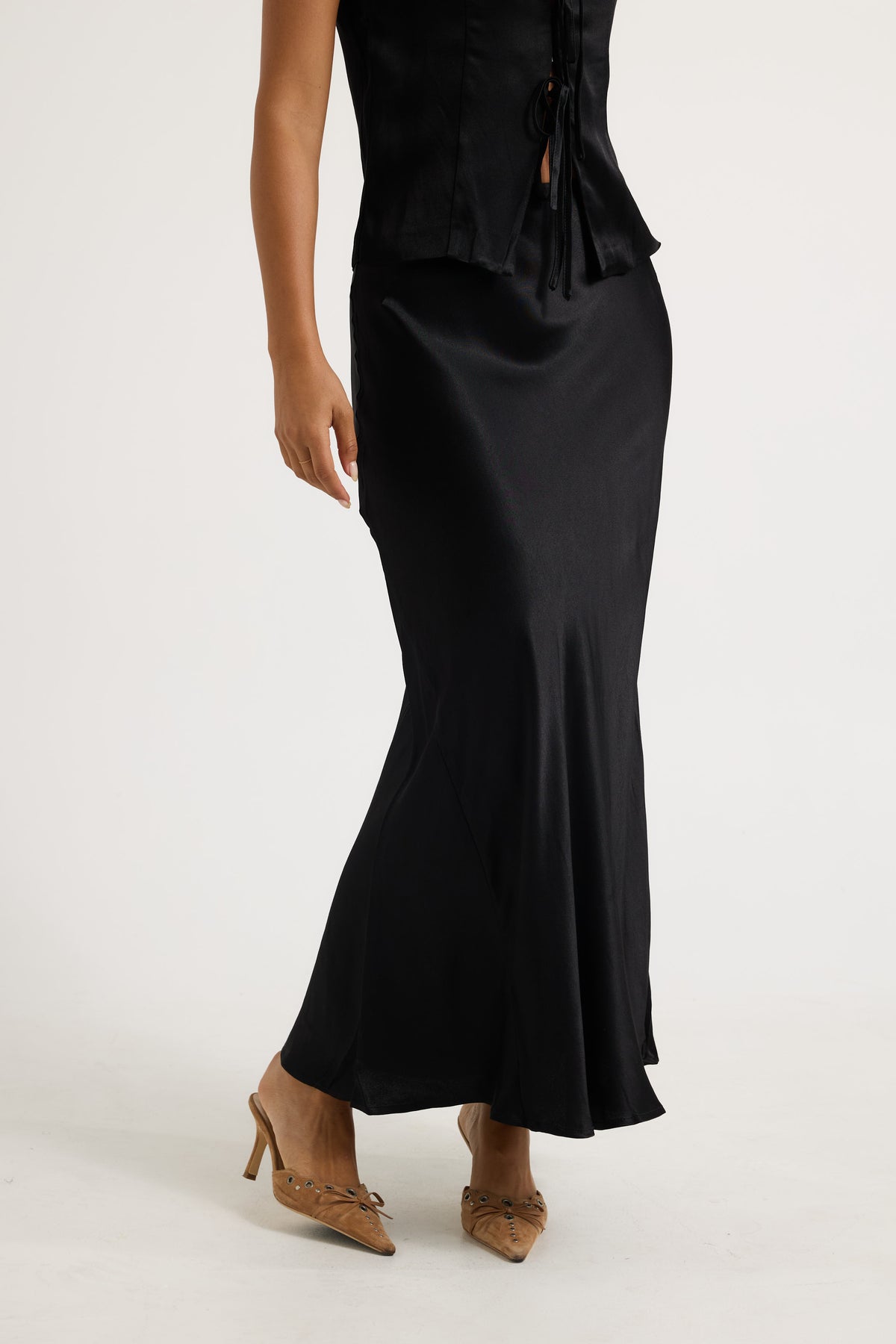 Prim Maxi Skirt Black