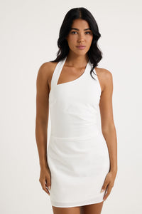 Hunter Halter Dress White