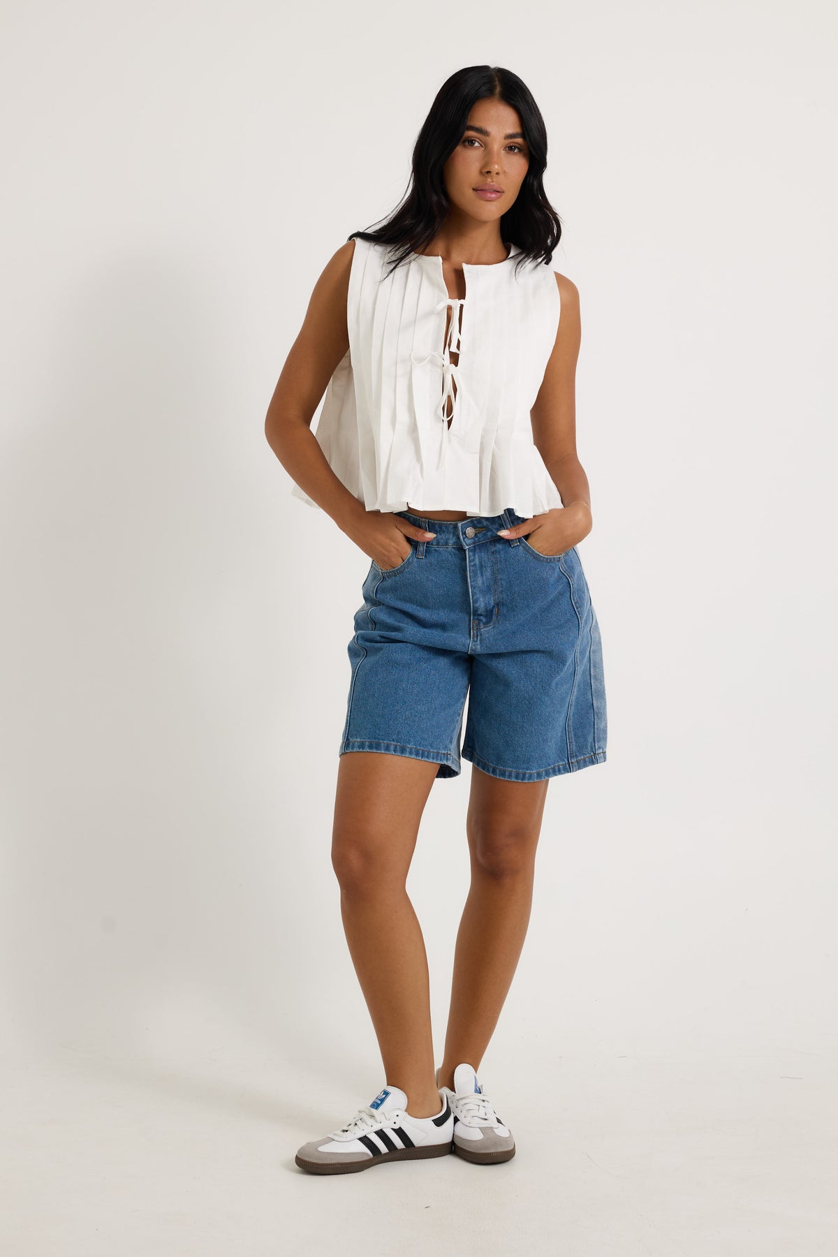 Colby Short Two Tone Blue