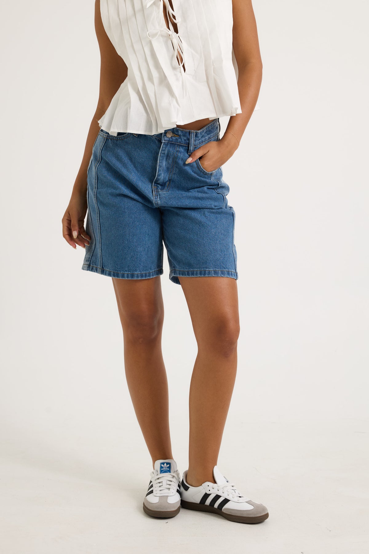 Colby Short Two Tone Blue