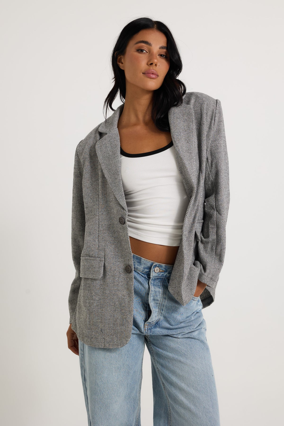 Jayde Blazer Grey