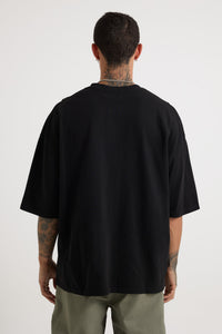 Ruben Cotton Pique Tee Black