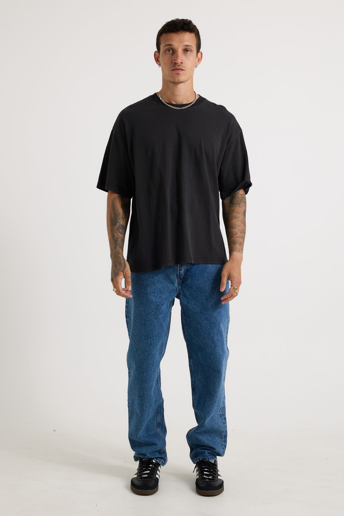 Stone Washed Tee Black