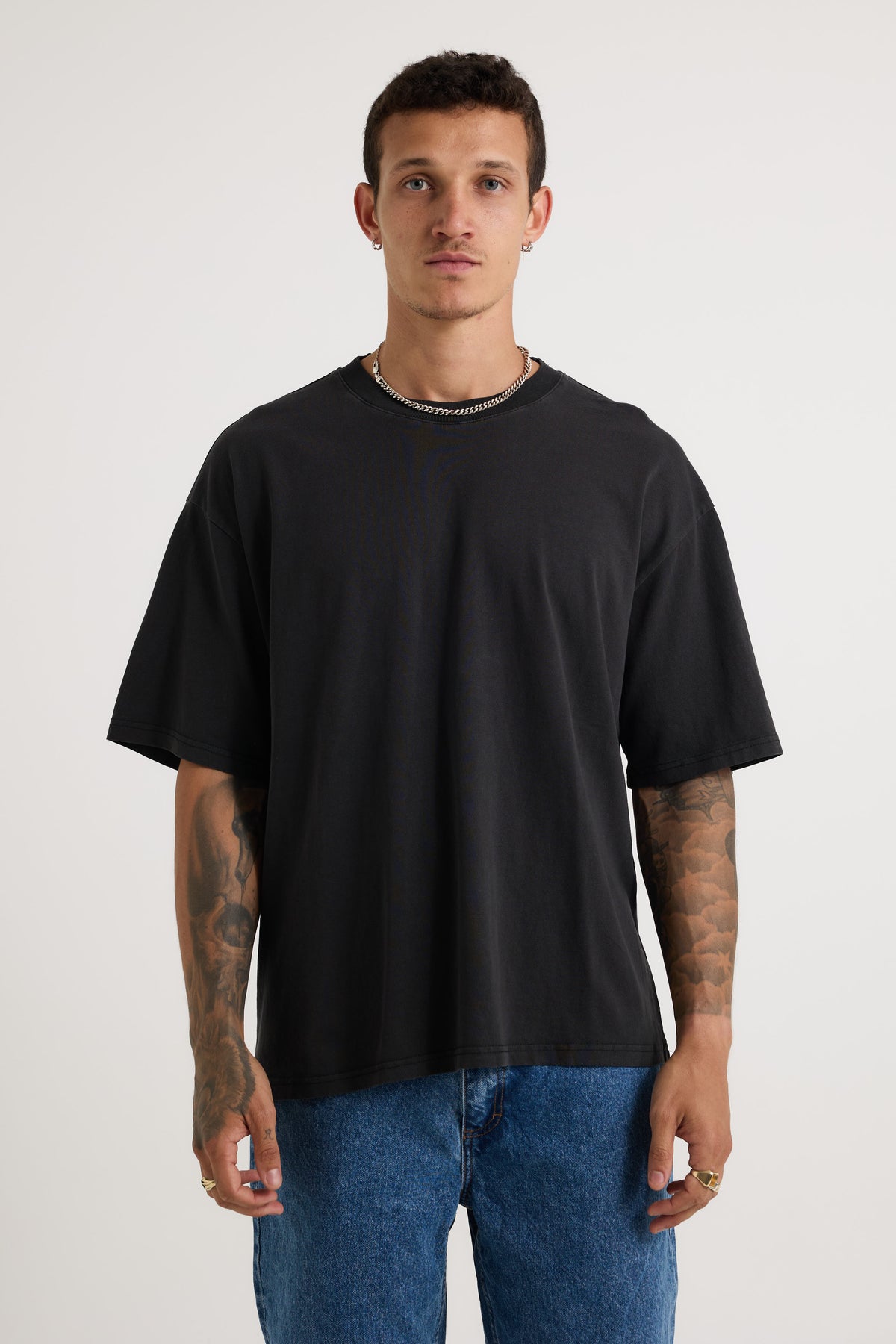 Stone Washed Tee Black