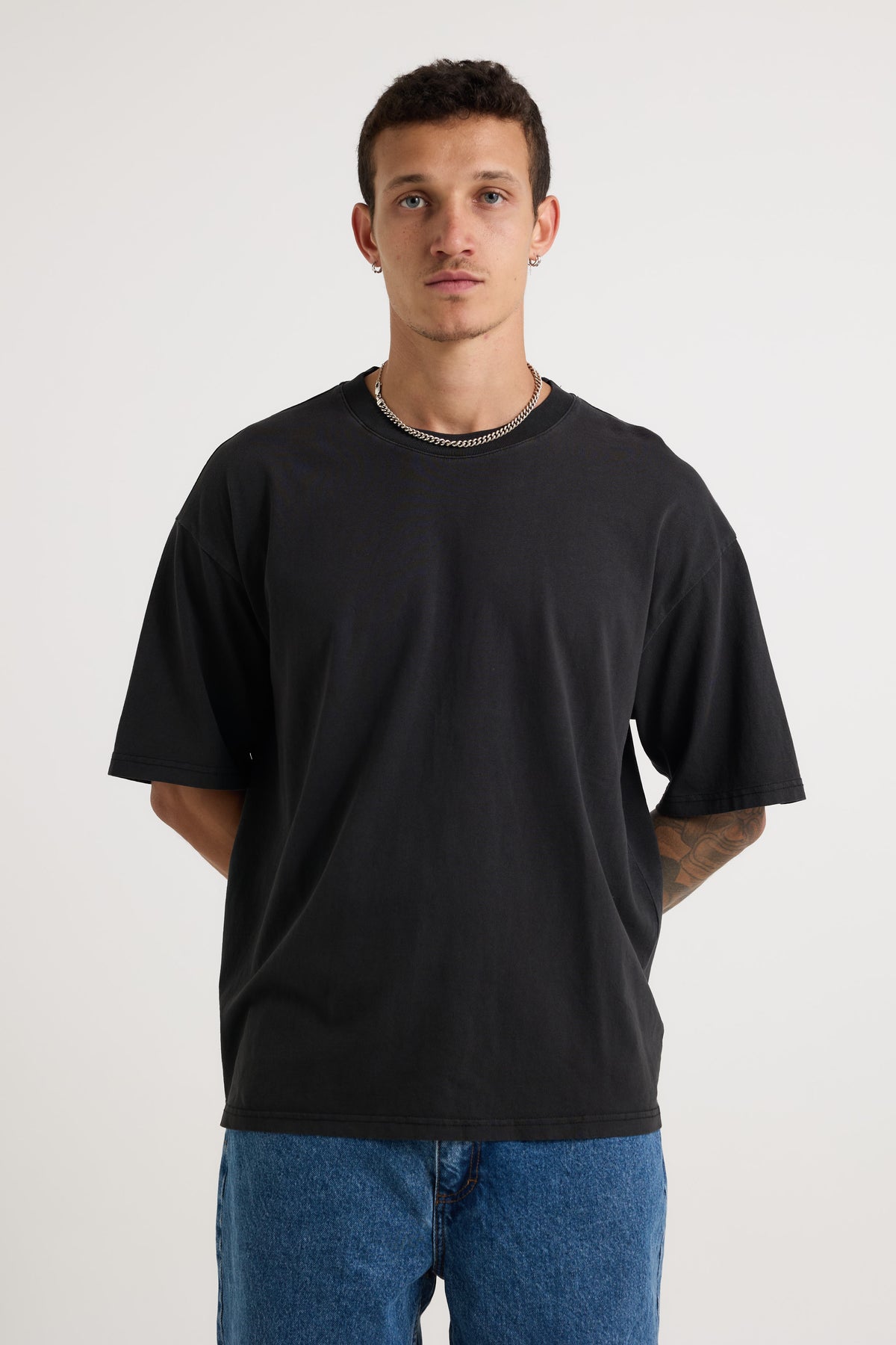 Stone Washed Tee Black