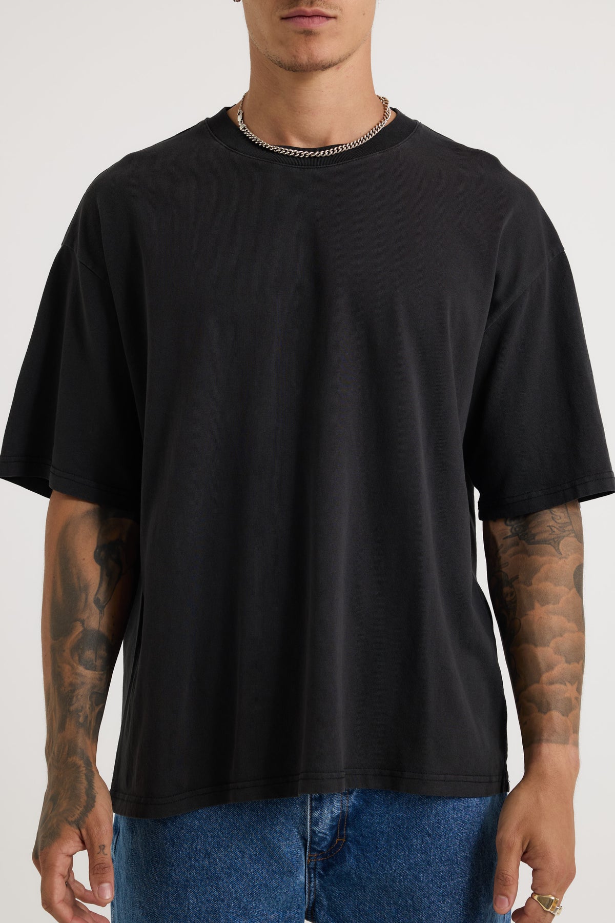 Stone Washed Tee Black