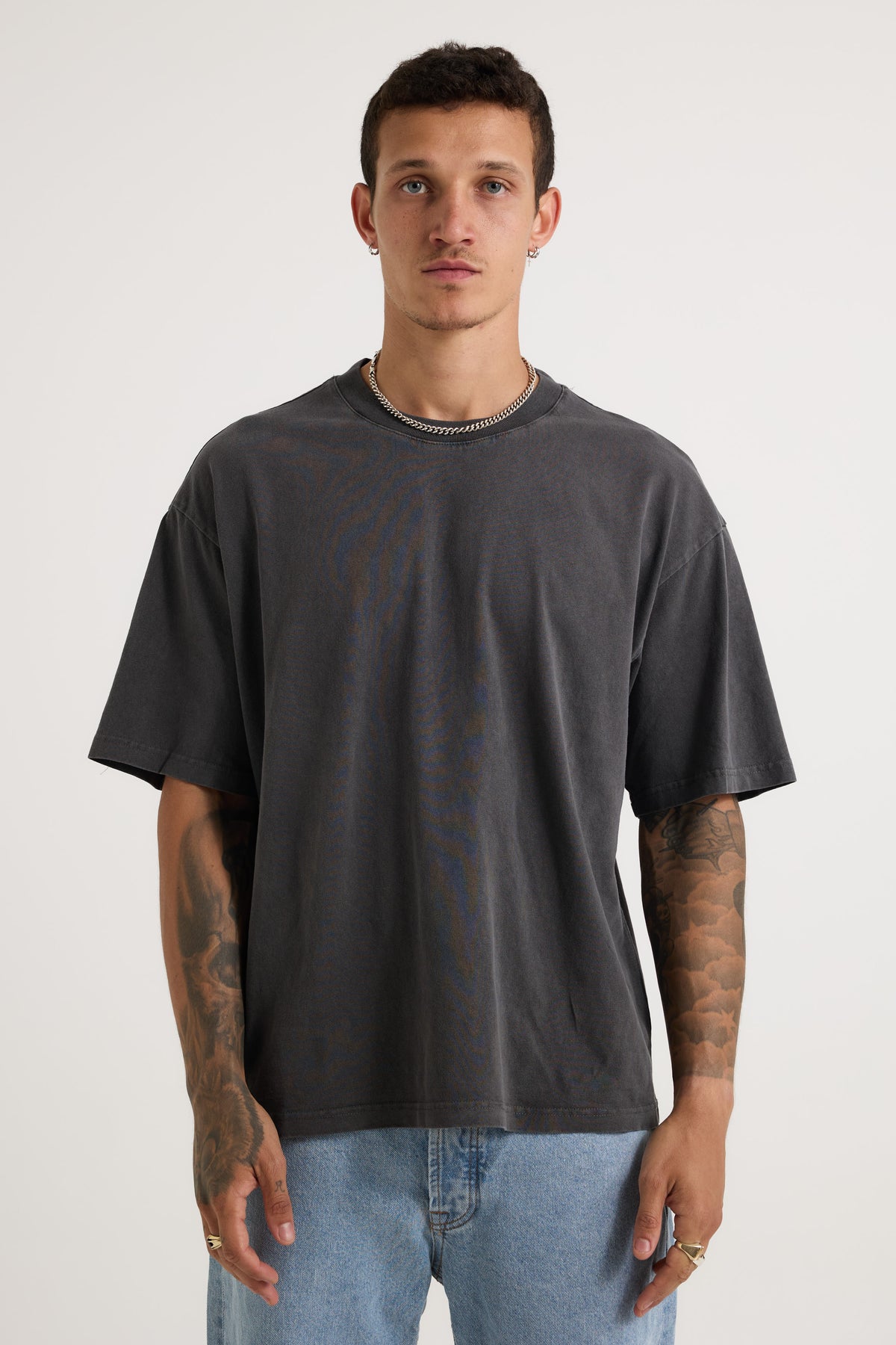 Stone Washed Tee Charcoal