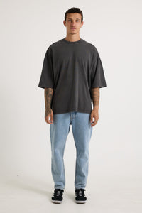 Miller Drop Shoulder Box Tee Charcoal