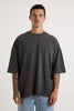 Miller Drop Shoulder Box Tee Charcoal