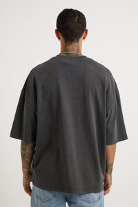 Miller Drop Shoulder Box Tee Charcoal