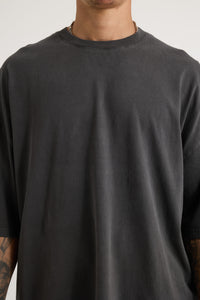 Miller Drop Shoulder Box Tee Charcoal