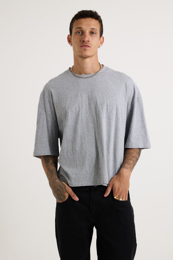 NTH Crop Box Tee Grey