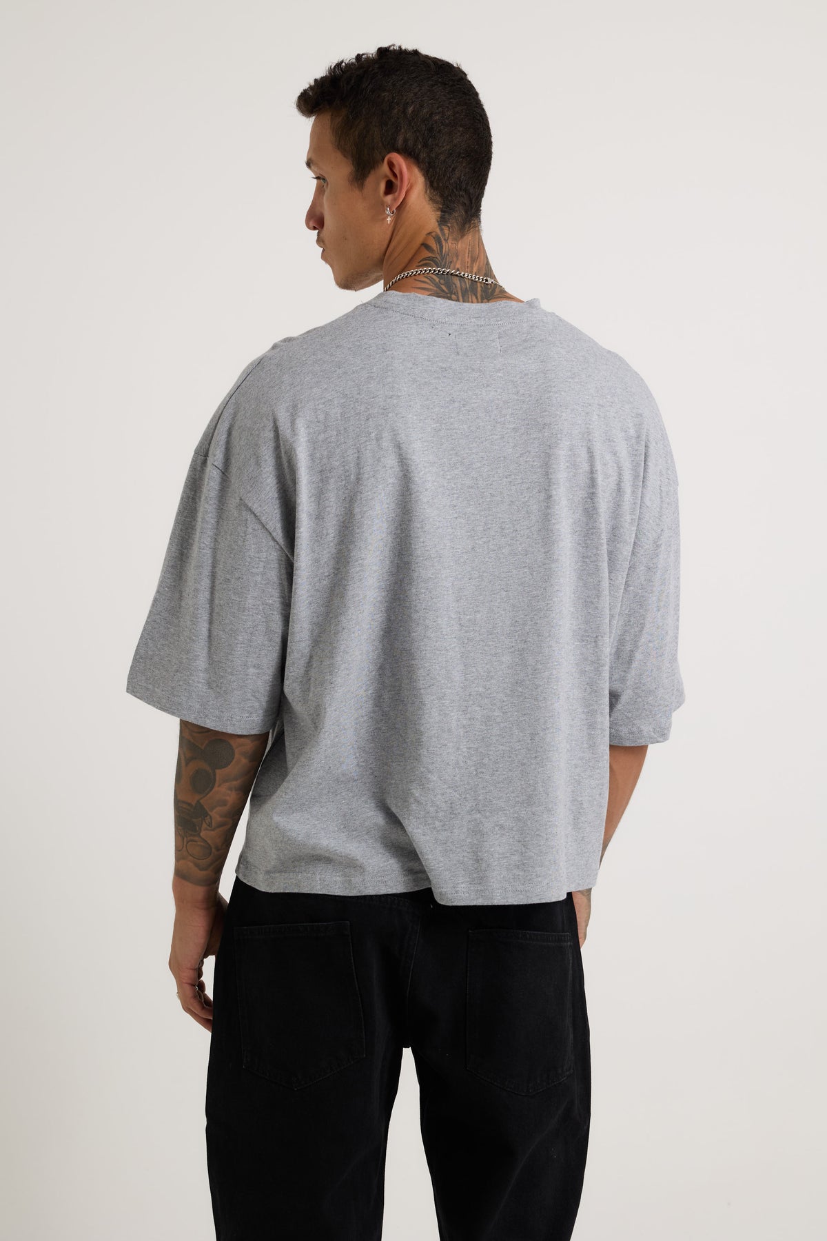 NTH Crop Box Tee Grey