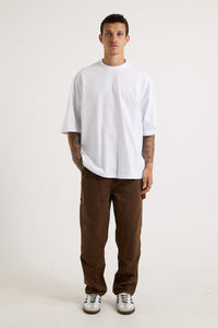 Ruben Cotton Pique Tee White