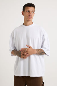 Ruben Cotton Pique Tee White