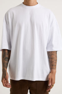 Ruben Cotton Pique Tee White