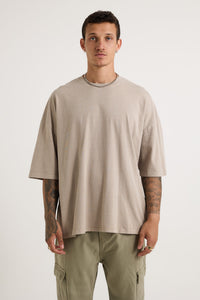 Miller Drop Shoulder Box Tee Stone