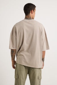 Miller Drop Shoulder Box Tee Stone