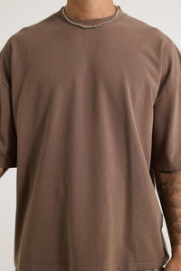 Ruben Cotton Pique Tee Choc