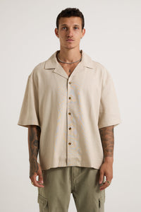 Raf Cropped Shirt Linen Oat