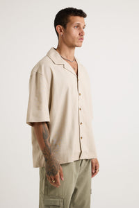 Raf Cropped Shirt Linen Oat