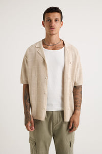 Matty Knitted Shirt Oat