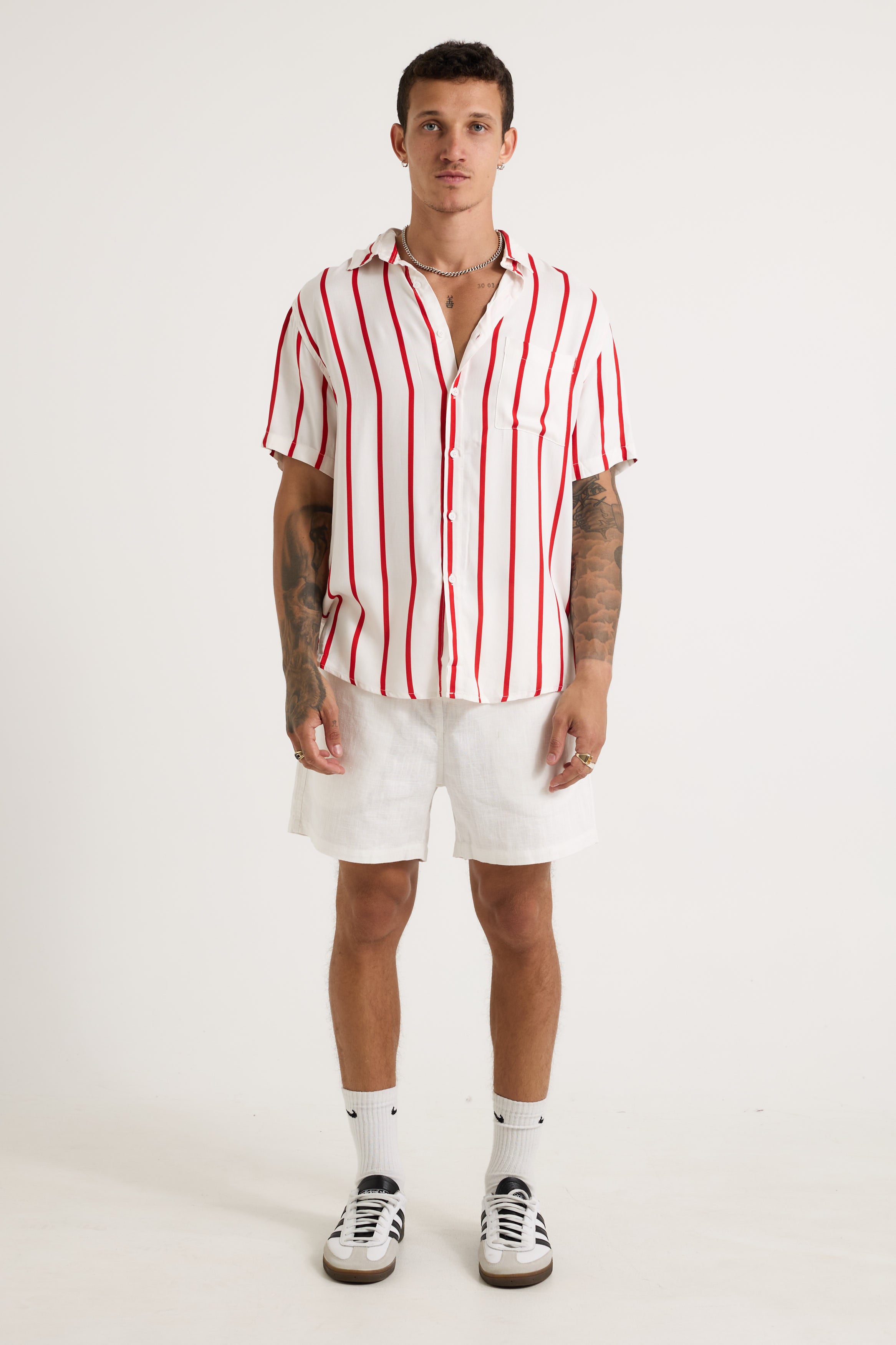 Elijah Shirt Red Stripe