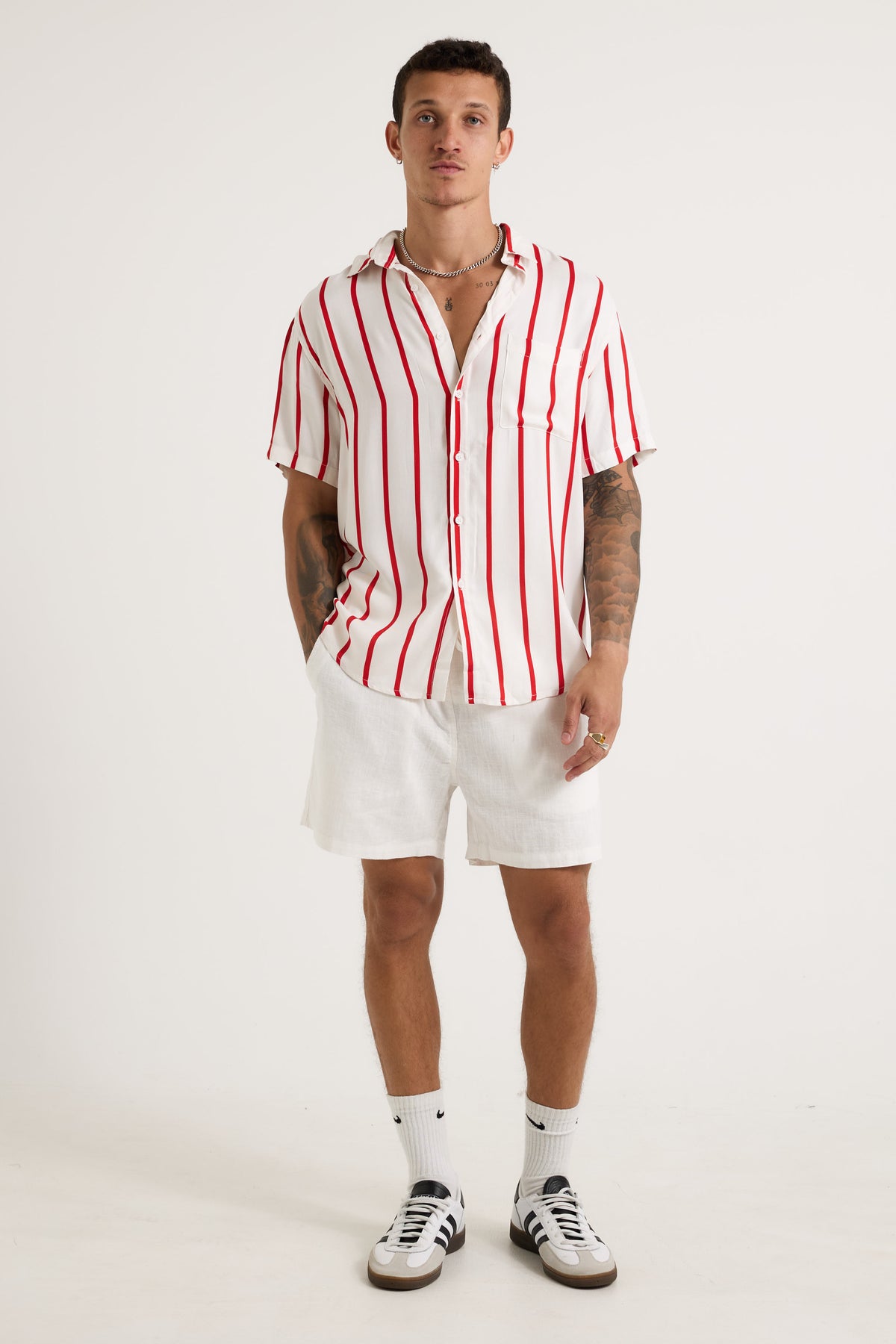 Elijah Shirt Red Stripe