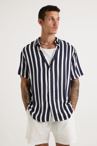 Nick Shirt Navy/White