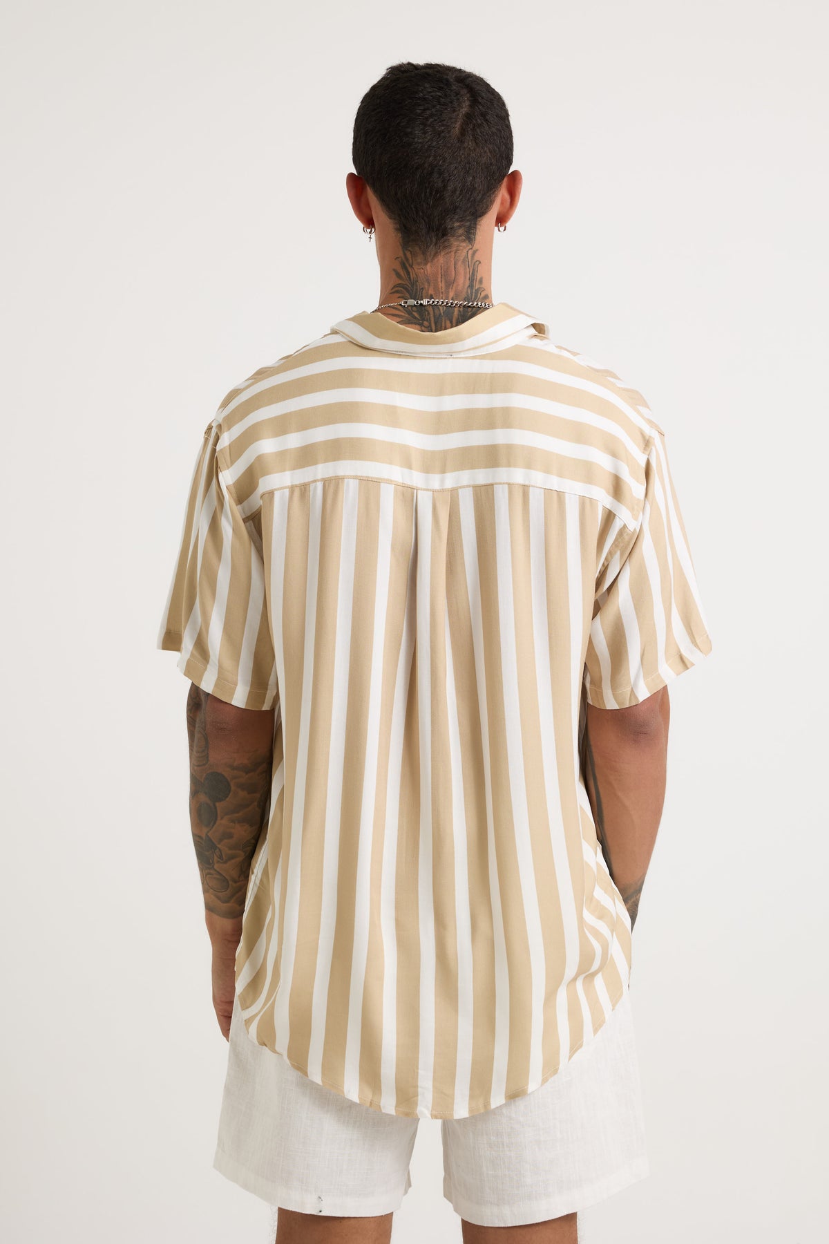 Nick Shirt Sand/White