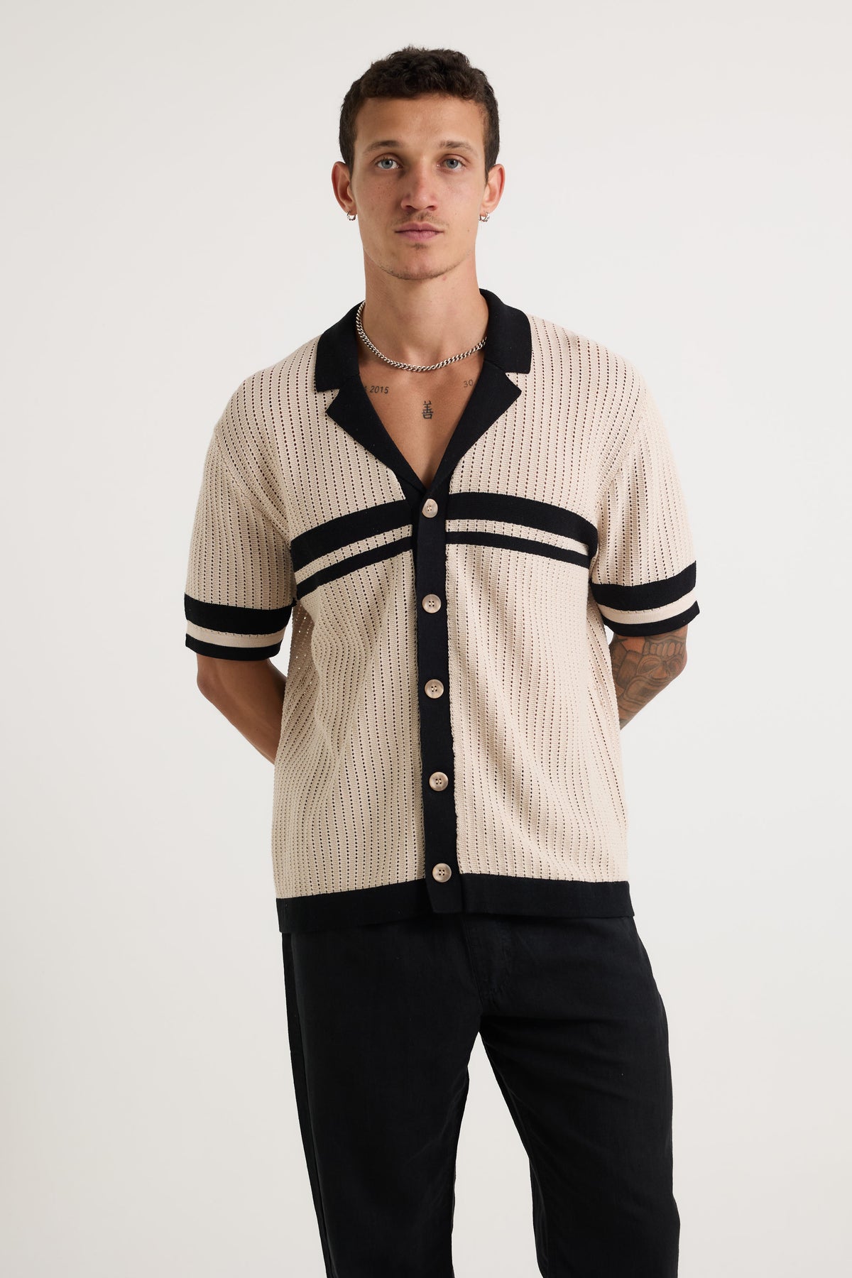 Owen Shirt Sand/Black