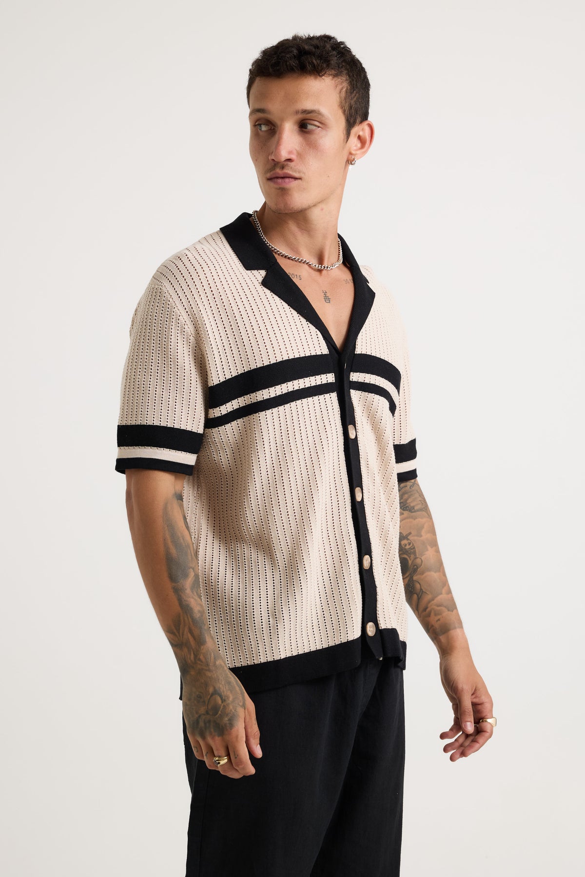 Owen Shirt Sand/Black