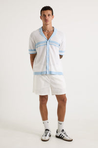 Owen Shirt White/Blue