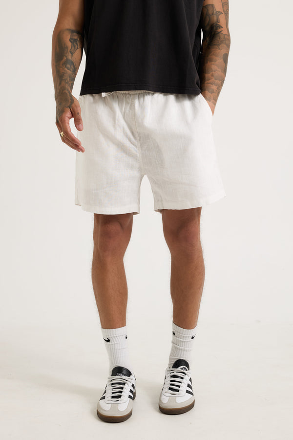 NTH Felix Linen Short White