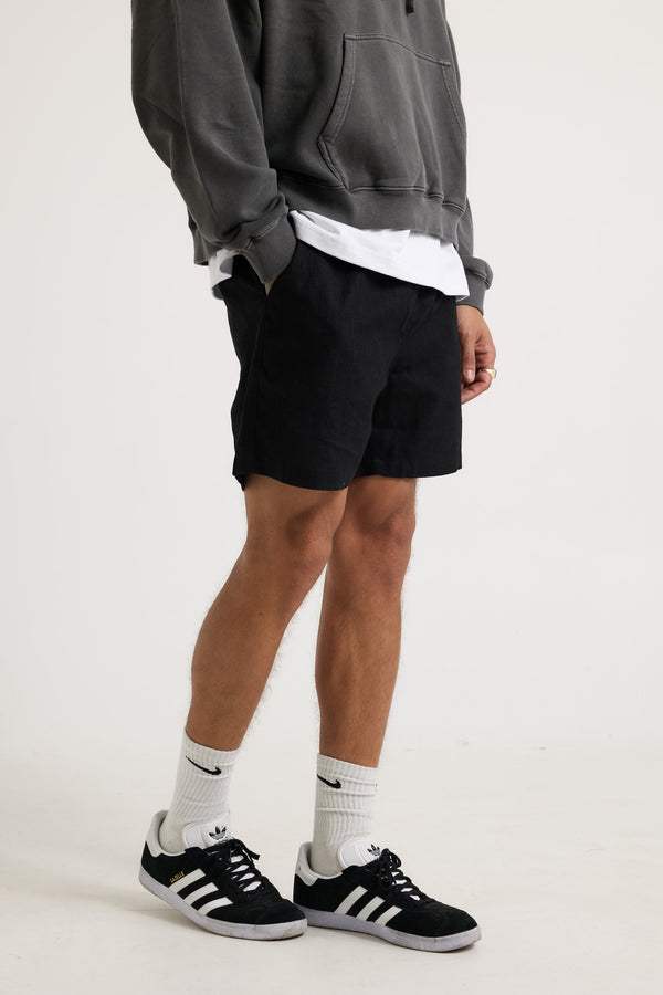 NTH Felix Linen Short Black