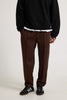 Pleat Track Pant Choc