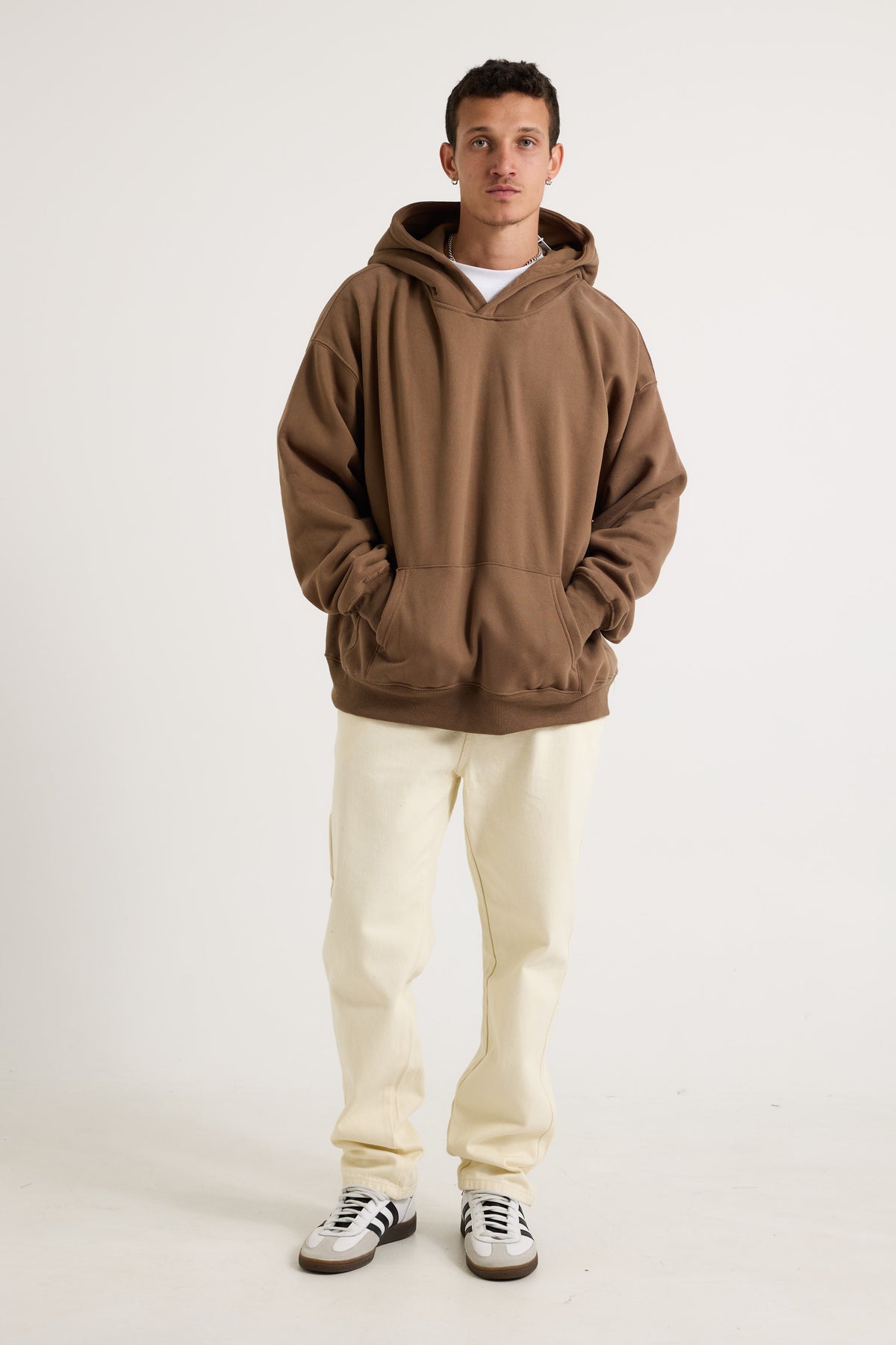 Roman Oversize Hoodie Choc