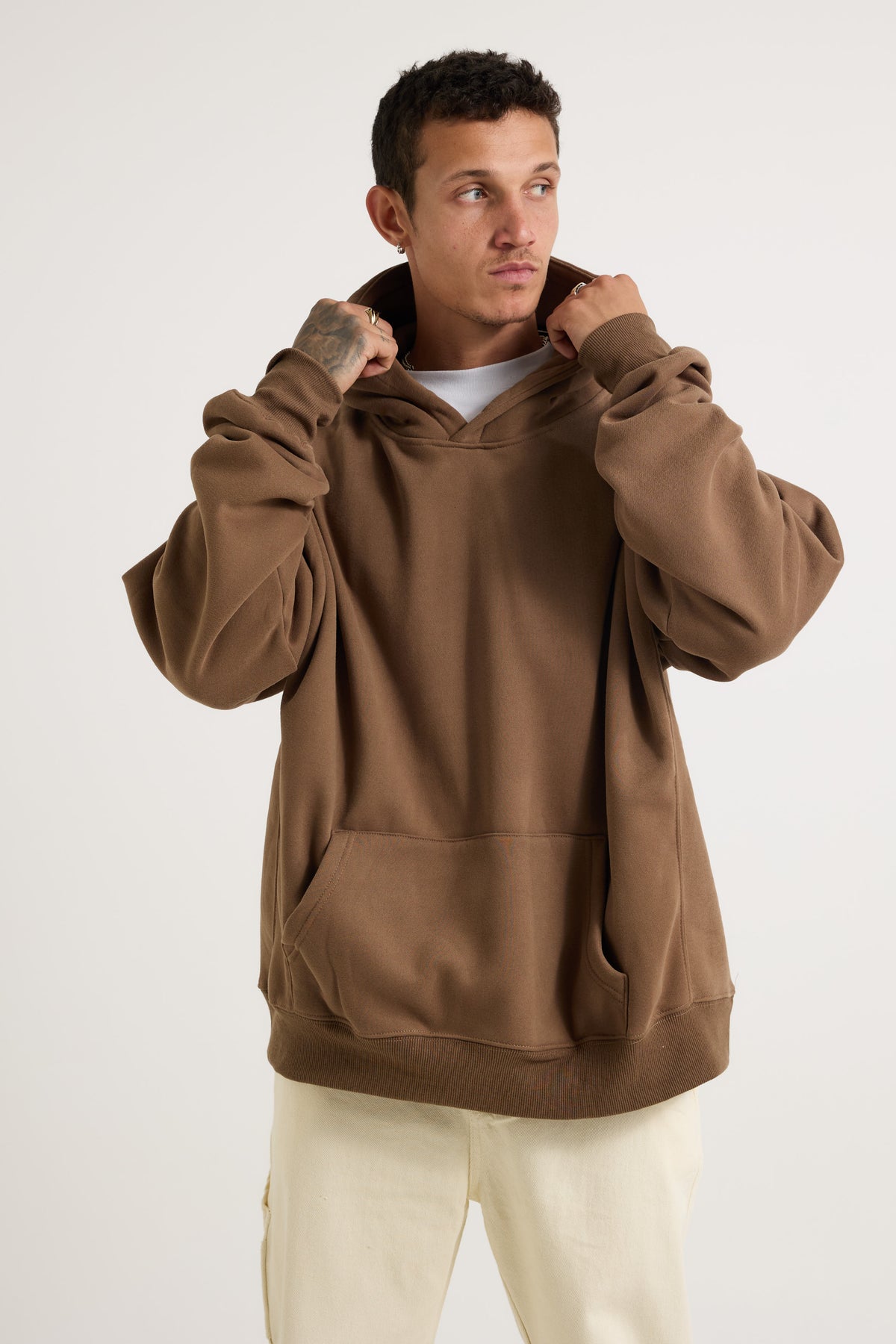 Roman Oversize Hoodie Choc