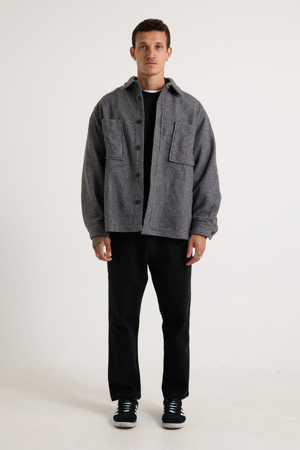 NTH Button Up Jacket Dark Grey