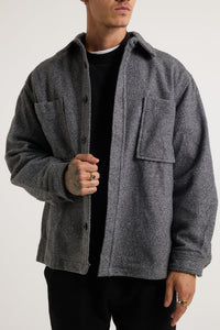 NTH Button Up Jacket Dark Grey