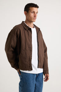 Collar Lined Jacket Dark Brown